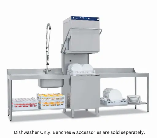 [ew800e] Eurowash Hood Type Dishwasher 500x500mm Rack 400V/6.7Kw EW800E